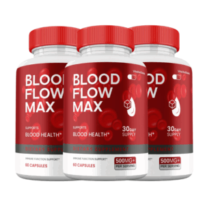 (3Pack) Blood Flow Max Capsules – Max Strength BloodFlow Max Blood Support Supplement